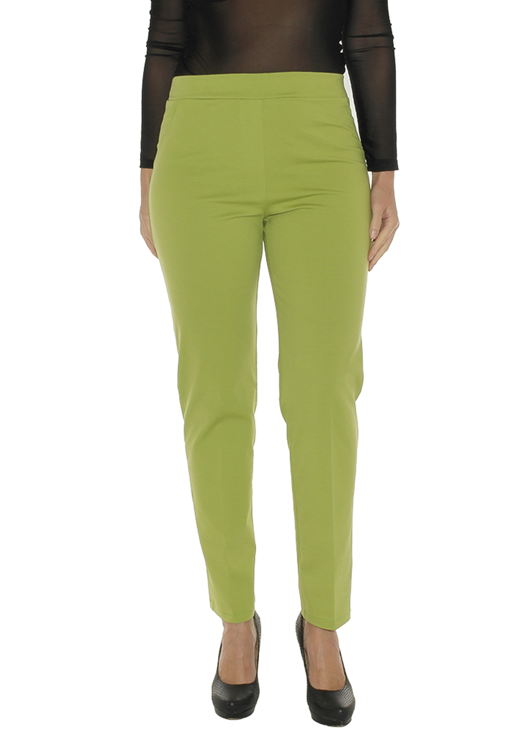 Cloth Trousers Ladies Chino Slim Fit Long Pull on Fashion Casual 1548 - Picture 17 of 19