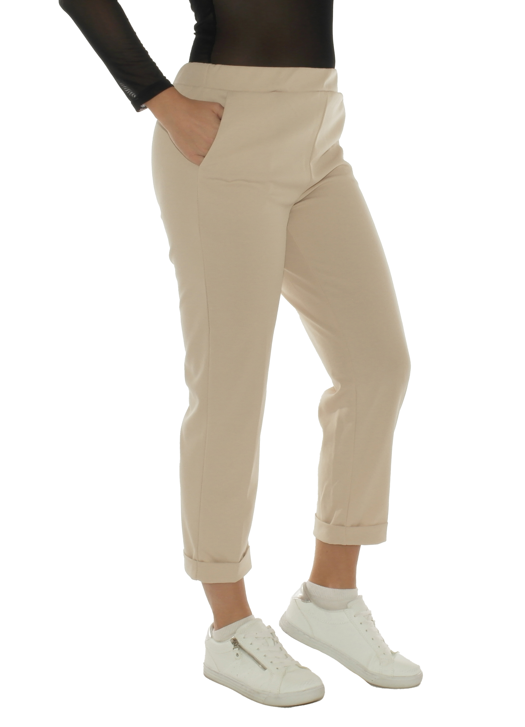 Cloth Trousers Ladies Chino Slim Fit 7/8 Women's Comfortable Fashion 2183 - Picture 14 of 17