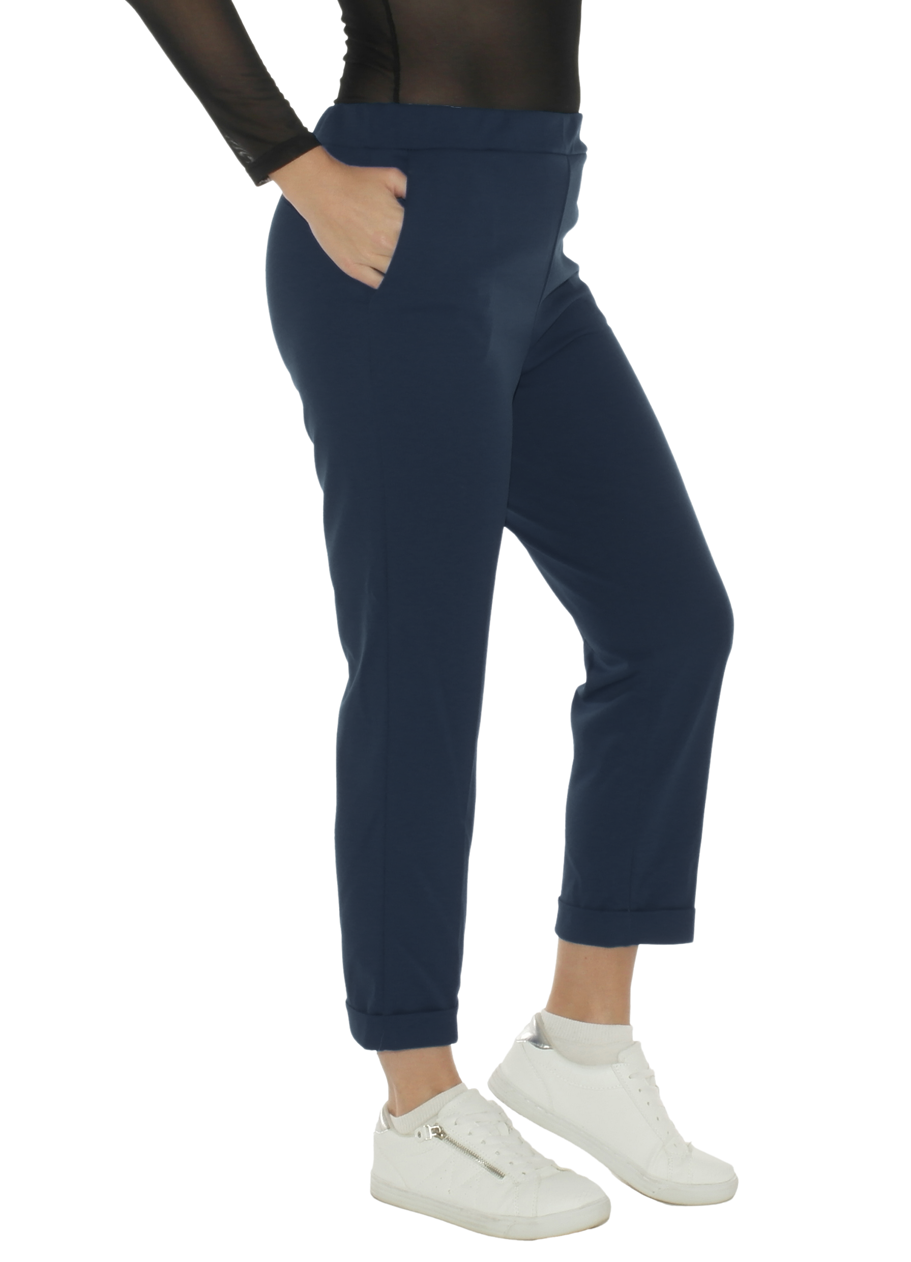Cloth Trousers Ladies Chino Slim Fit 7/8 Women's Comfortable Fashion 2183 - Picture 15 of 17
