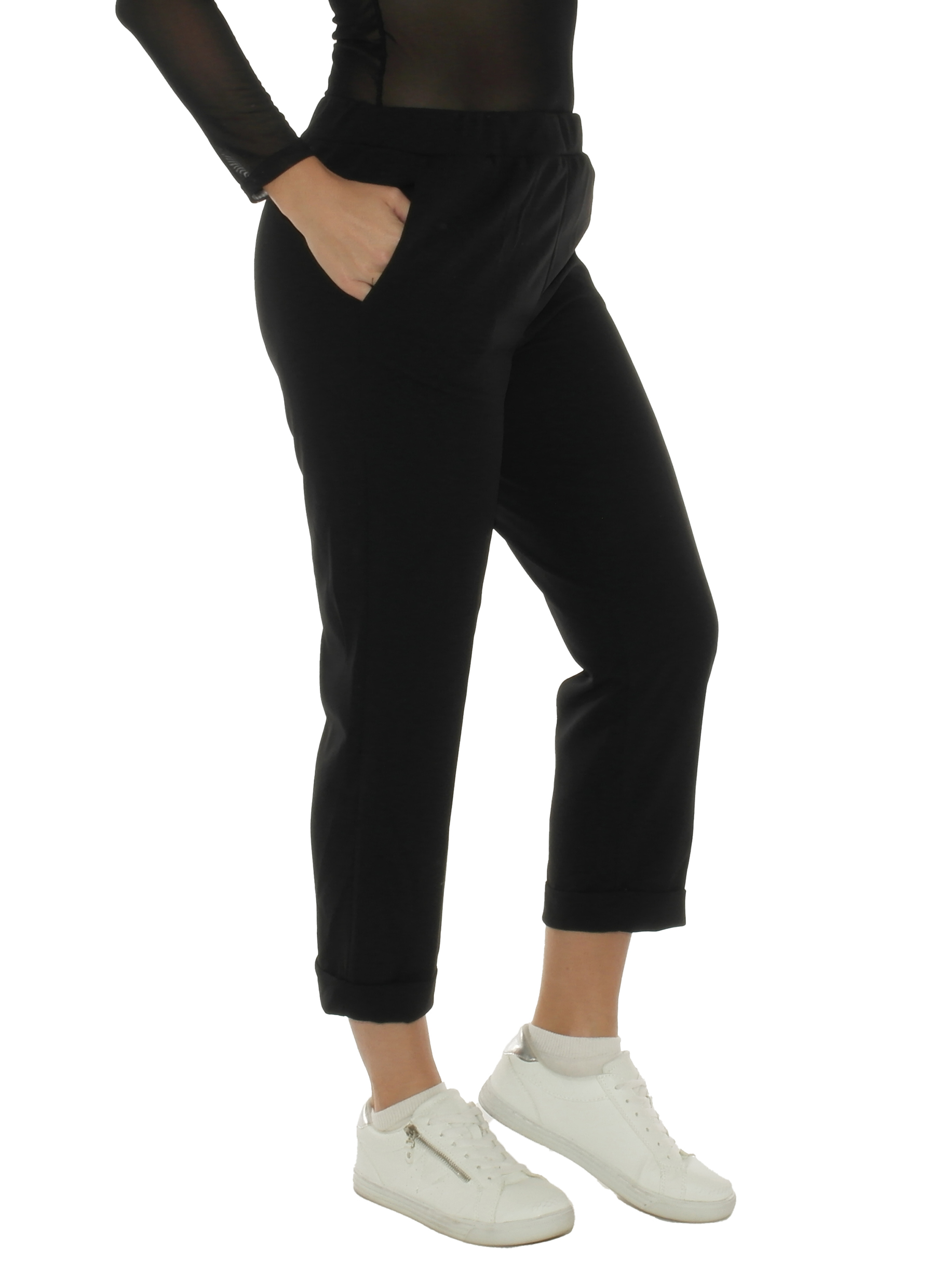 Cloth Trousers Ladies Chino Slim Fit 7/8 Women's Comfortable Fashion 2183 - Picture 17 of 17