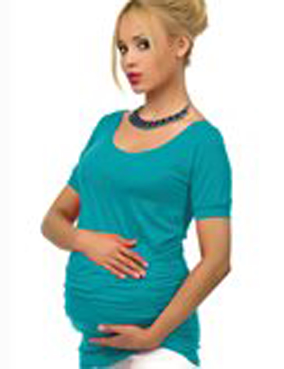 Maternity Shirt Short Belly Stretch Pregnancy Sonia - Picture 13 of 17