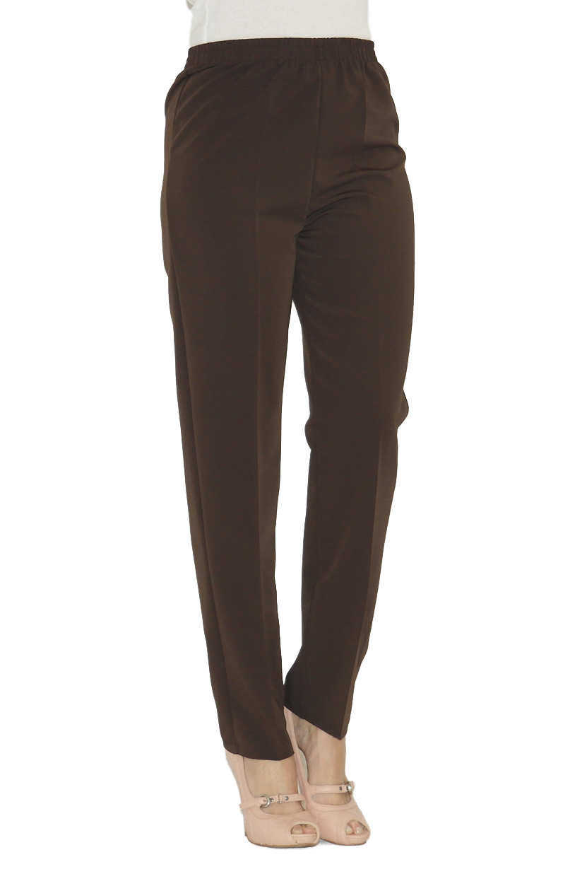 Suit Pants Pull on Trousers Crease Elasticated Waistband Business Must Have Styl - Picture 7 of 12