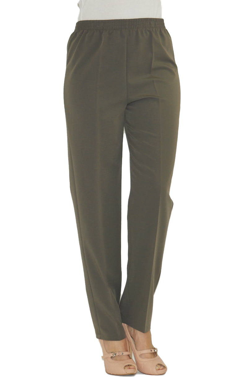 Suit Pants Pull on Trousers Crease Elasticated Waistband Business Must Have Styl - Picture 11 of 12