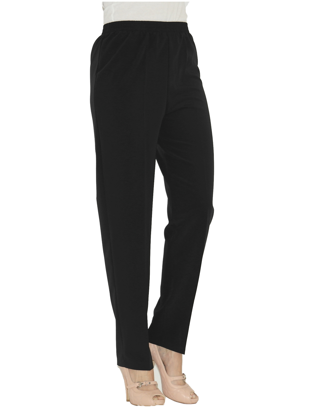 Suit Pants Pull on Trousers Crease Elasticated Waistband Business Must Have Styl - Picture 12 of 12